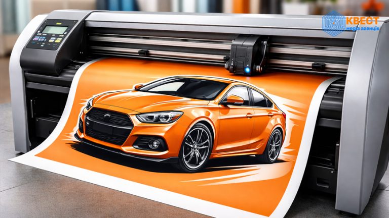 Плотерна порізка у Золочеві: наклейки на скло, стіни та авто від магазину «Квест»